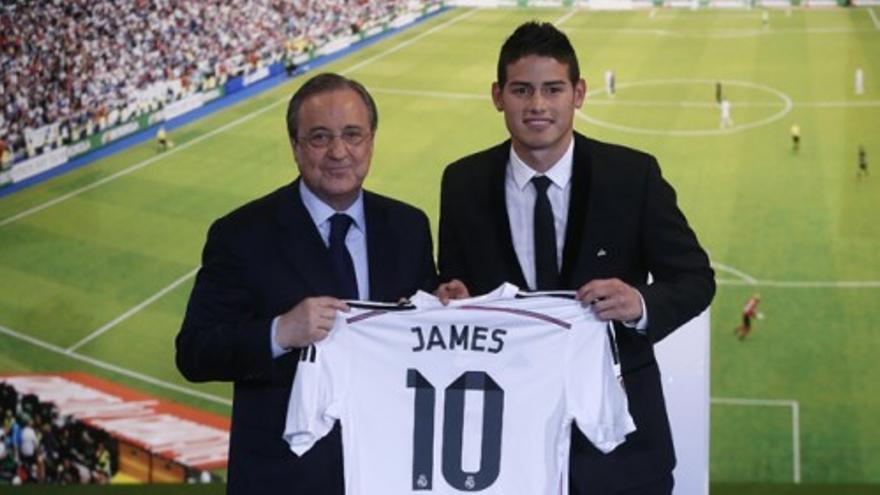 James: “Por estar en este gran club puedo jugar hasta con el número 100”