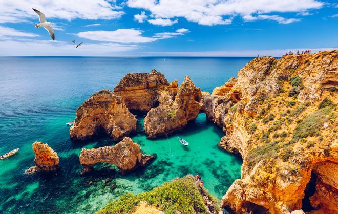 Ponta da Piedade es uno de los lugares más emblemáticos del Algarve.
