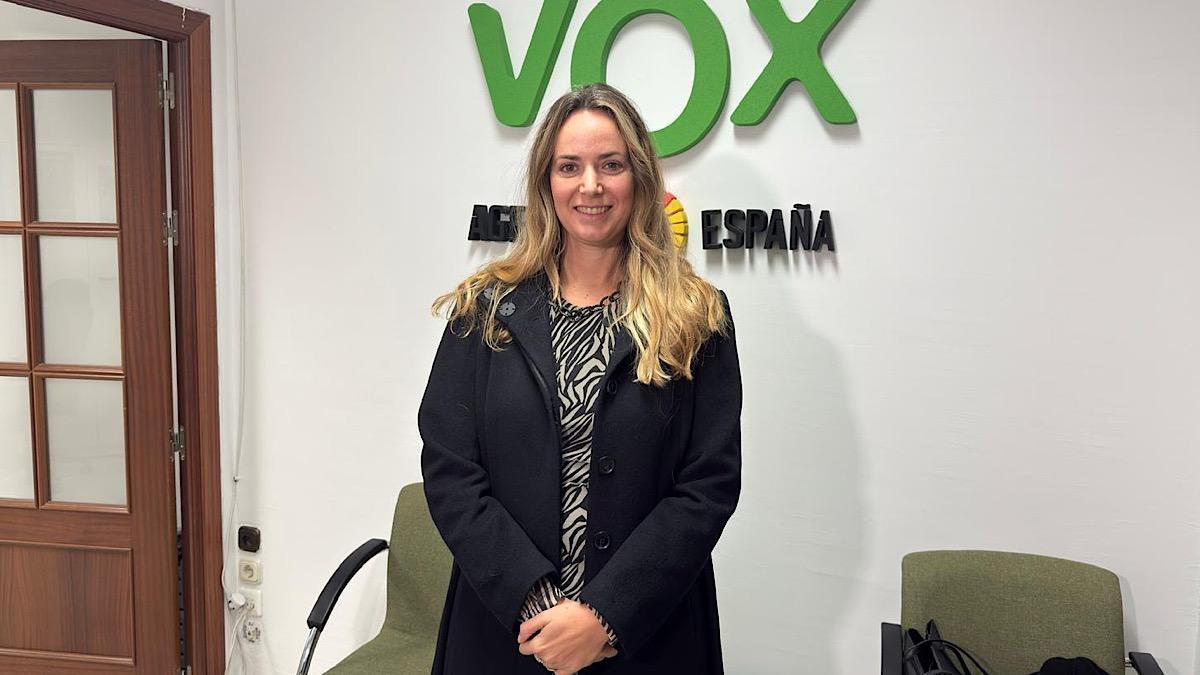 Yolanda Gómez, portavoz adjunta de Vox en el Ayuntamiento de Málaga.