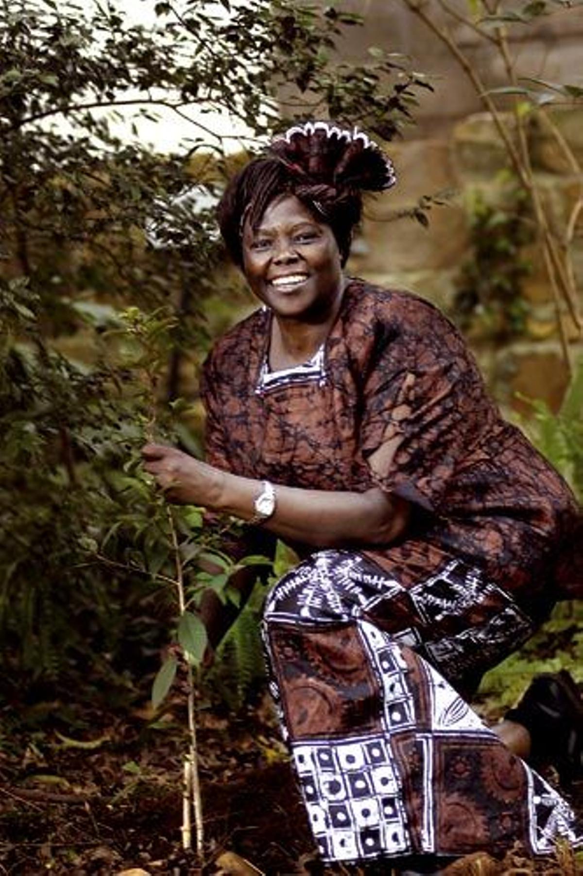 WANGARI MAATHAI. Premio Nobel de la Paz: Activista, política y ecologista keniata, fue premiada en