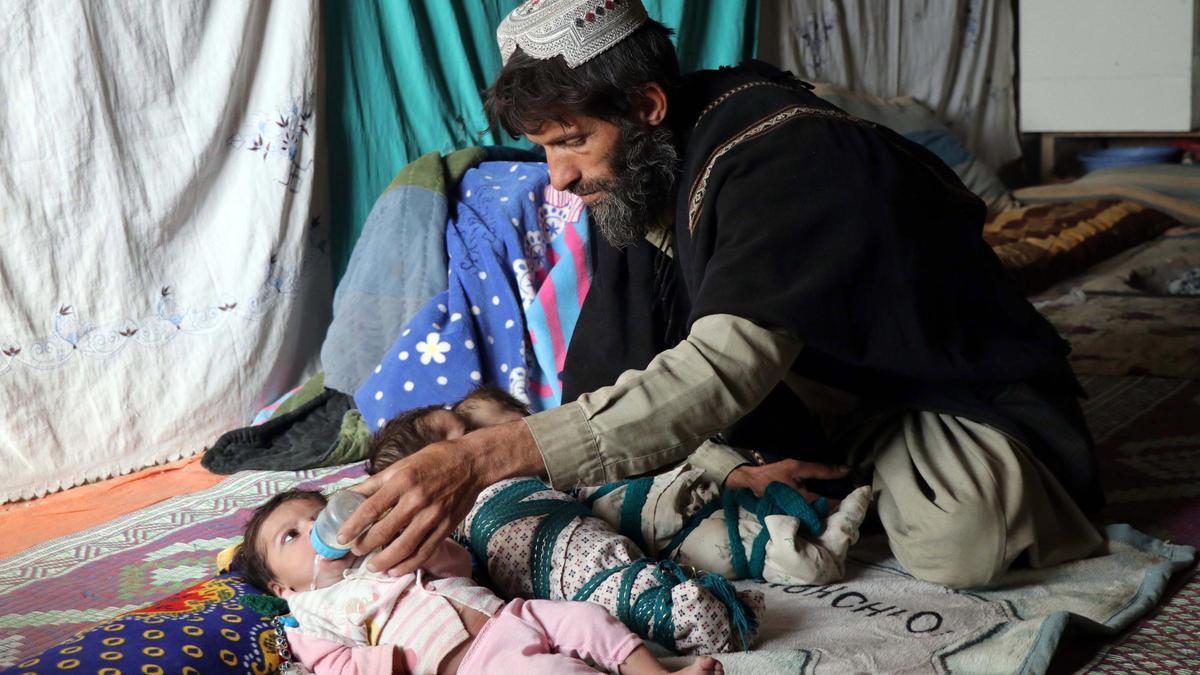Crisis de hambre y desnutrición en Afganistán.