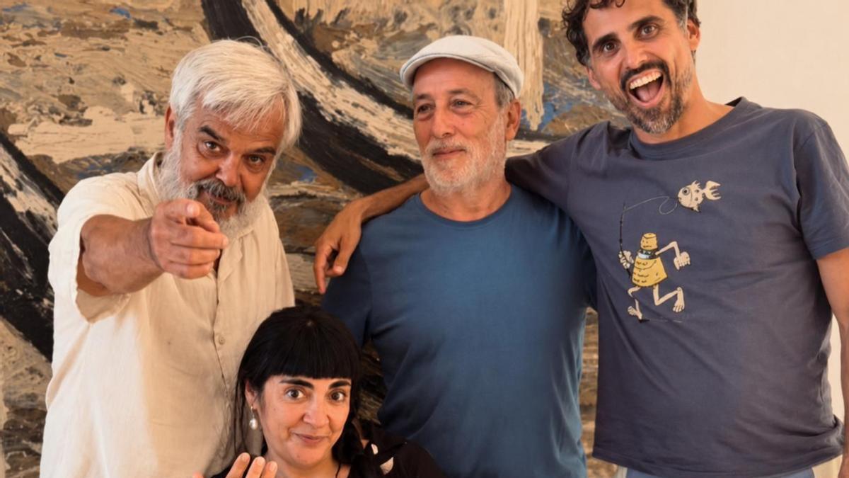 José Antonio González, Rayco Marrero, Ismael González y Julieta Márquez.
