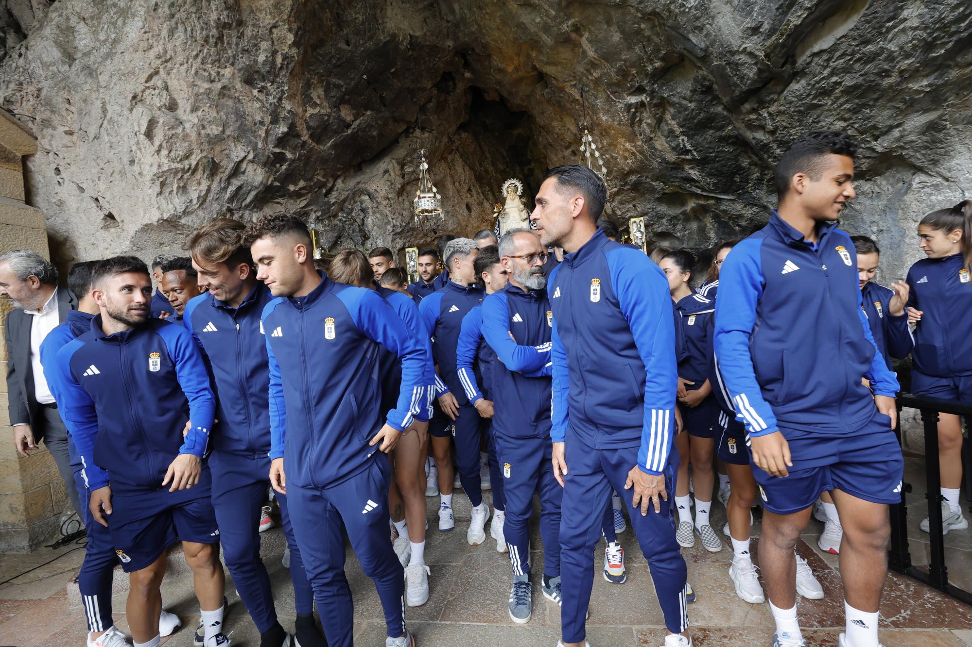 Visita del Real Oviedo al Santuario de Covadonga