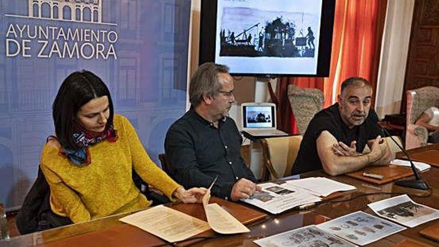 María Eugenia Cabezas, Francisco Guarido y Víctor Hernández.