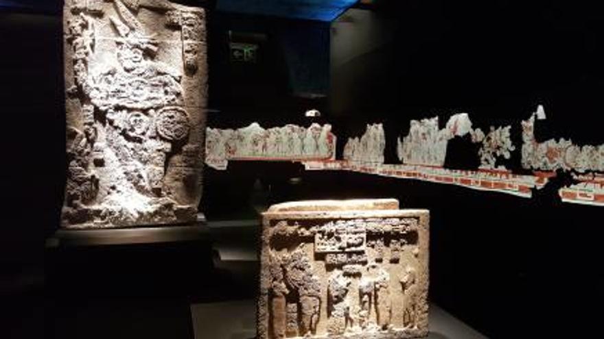 Imagen de la exposición de los mayas en el MARQ.