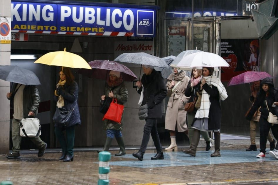 Temporal de lluvia en València