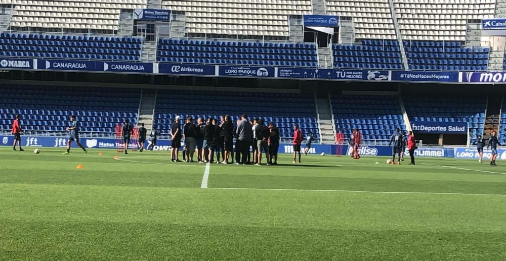 Interrumpen el entrenamiento del CD Tenerife