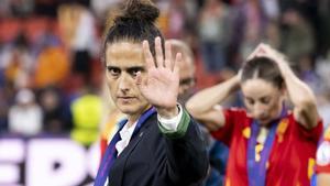 Montse Tomé después de perder la final de la Eurocopa contra Inglaterra
