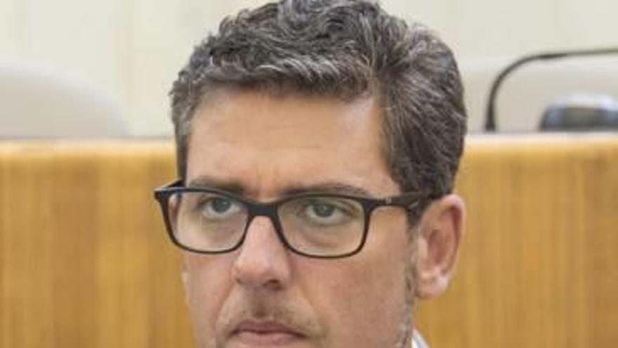 El diputado Javier Gutiérrez.