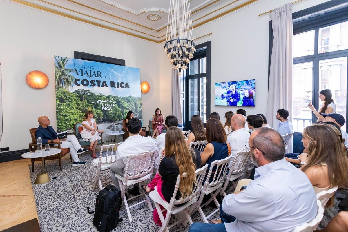 Imágenes durante la ponencia del evento "Nos gusta viajar a... Costa Rica"