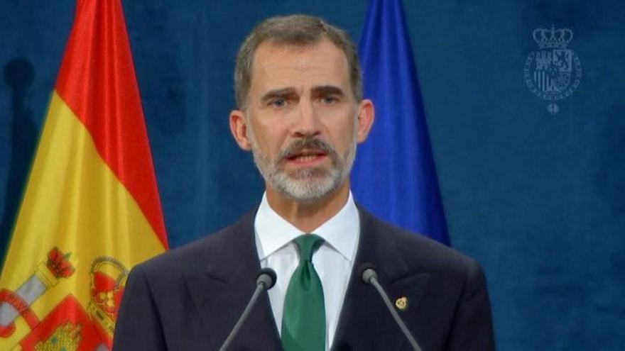 Felipe VI: "España tiene que hacer frente a un inaceptable intento de secesión"