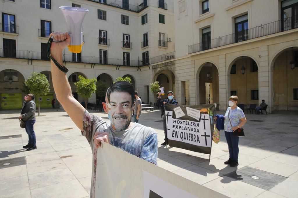 Protesta de los hosteleros de la Explanada