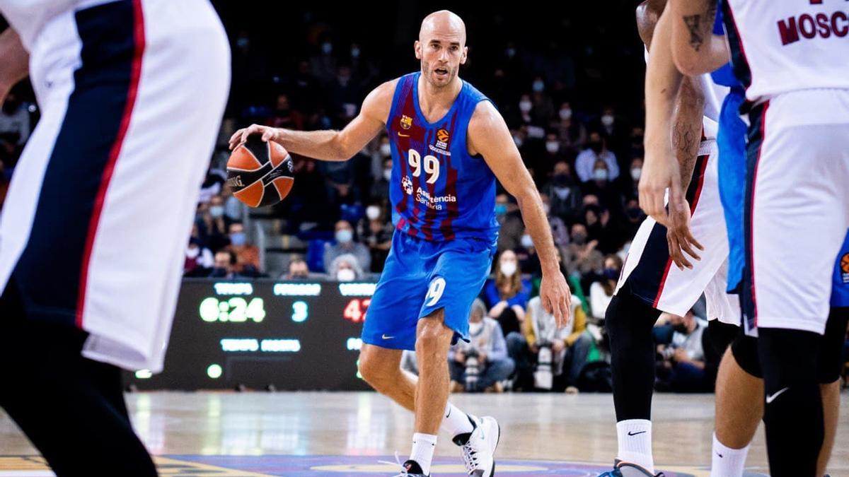 Calathes, antes de lesionarse ante el CSKA.