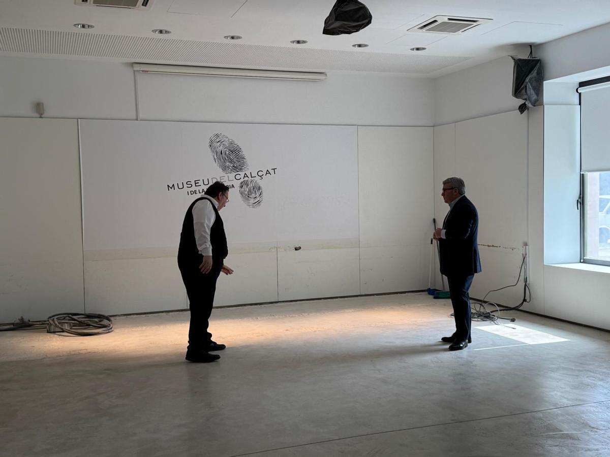 Caballero y Moreno, en una de las dependencias museísticas.