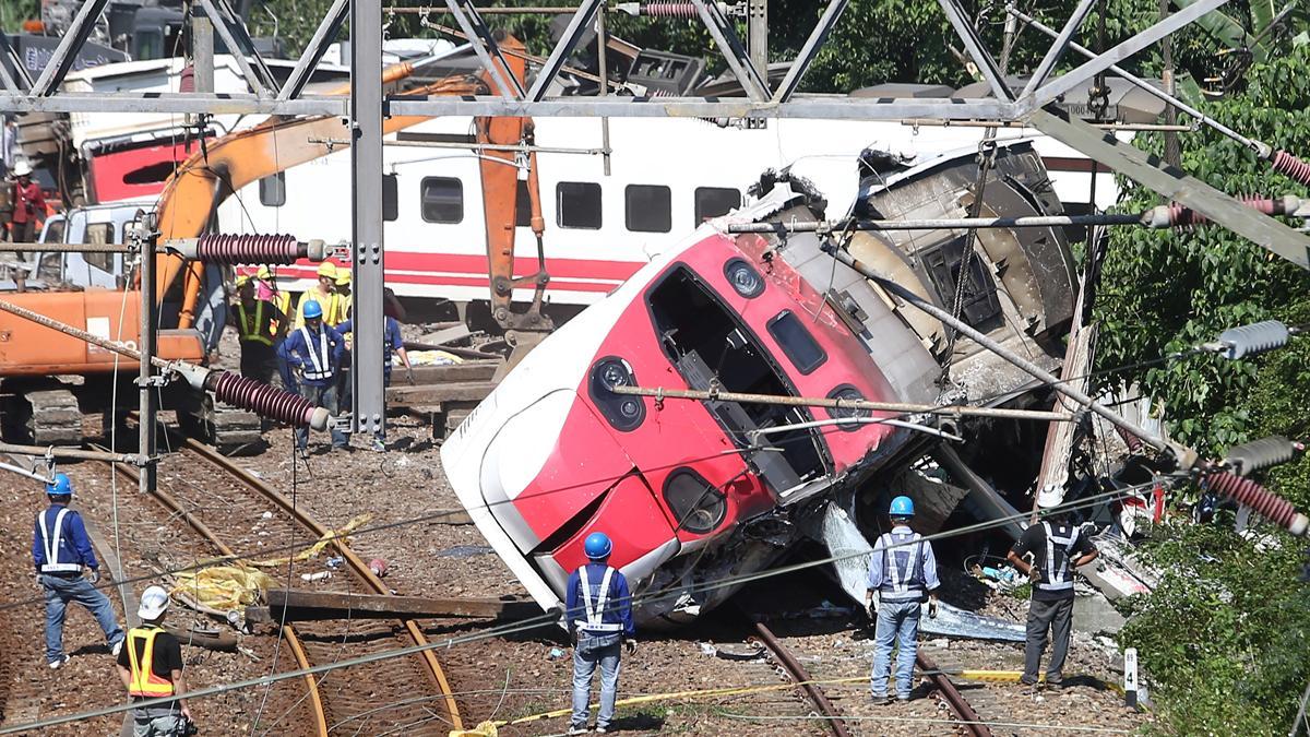 Accidente de tren en Taiwán