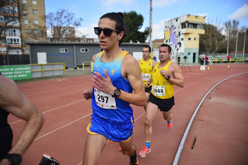 Pruebas de atletismo nacional en la pista de atletismo de Cartagena este domingo