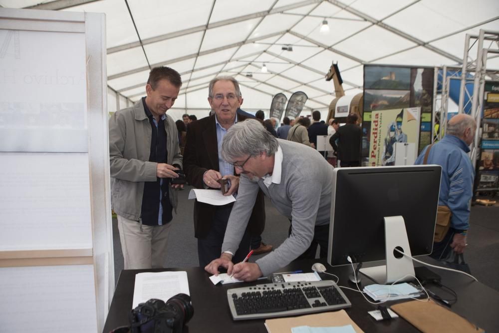 Inauguración de la feria de turismo minero en el pozo Sotón de Hunosa