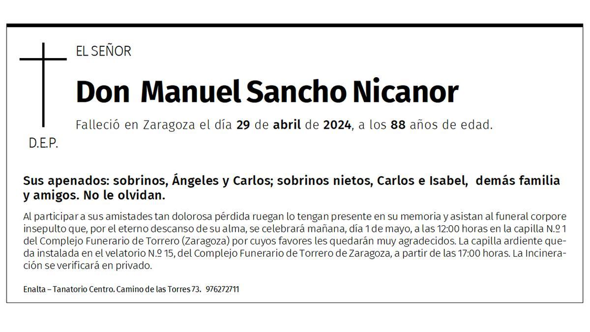 Don Manuel Sancho Nicanor