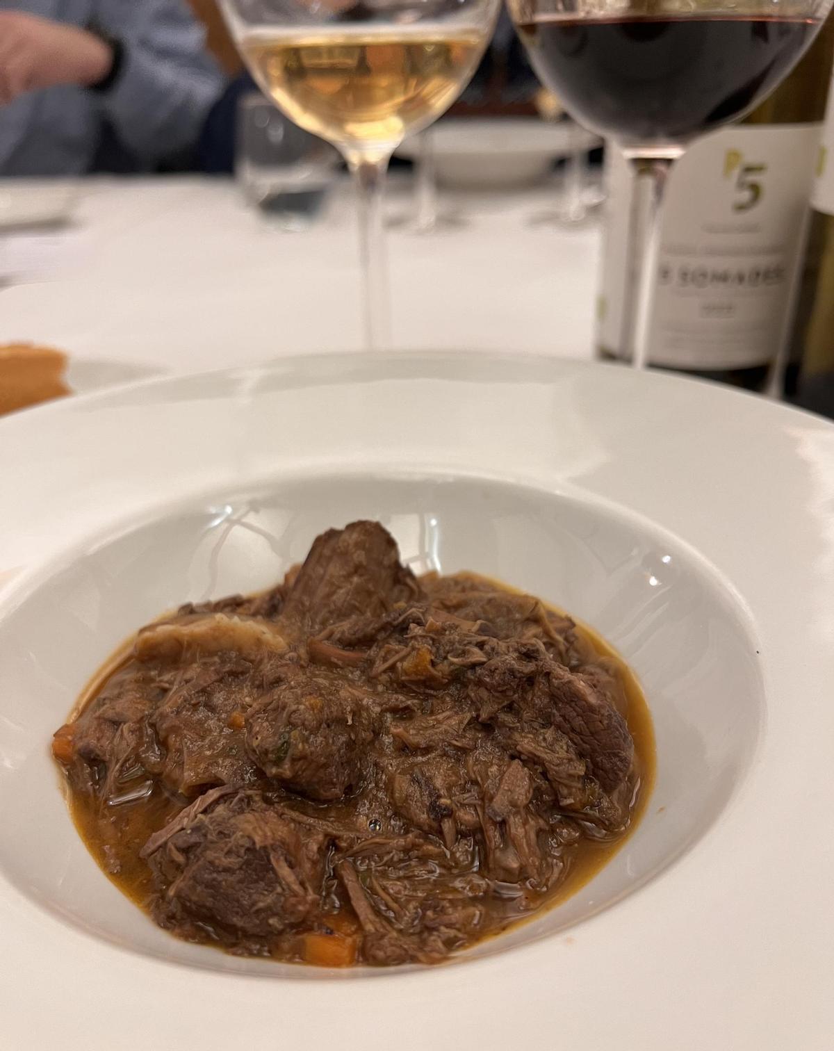 Un dels plats de la Cuina la Caça i la Tòfona