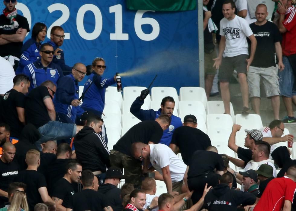 Eurocopa 2016: enfrentamientos entre húngaros y policía