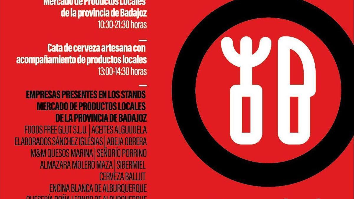 Cartel que anuncia el mercado en el Hospital.