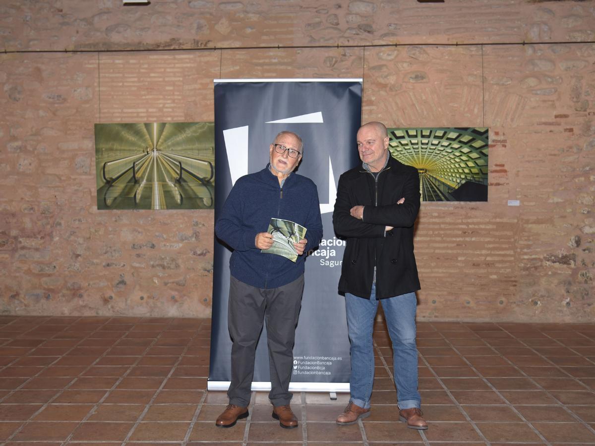 Durante la presentación de la exposición.