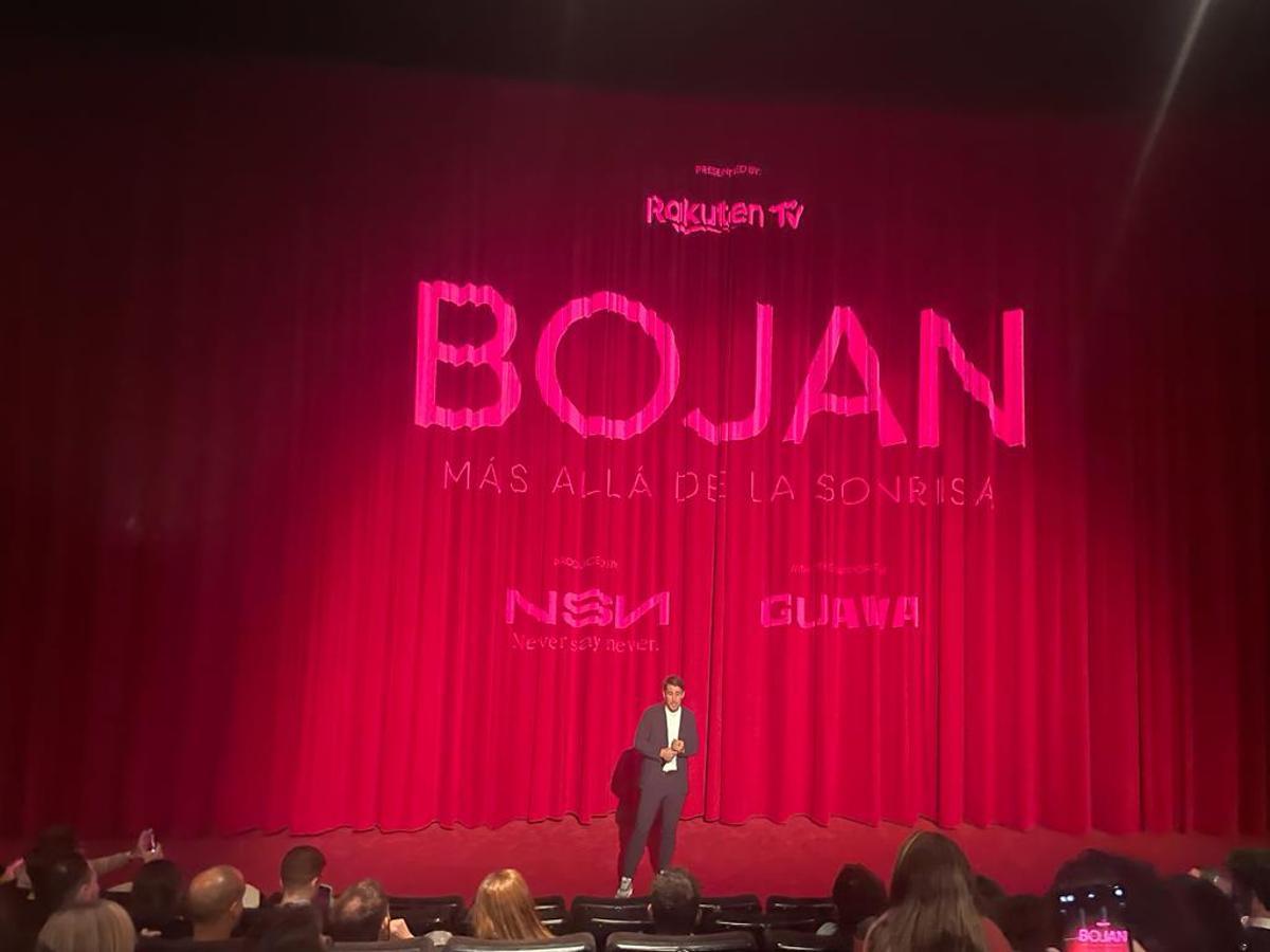 Bojan Krkic, en la presentación de su documental.
