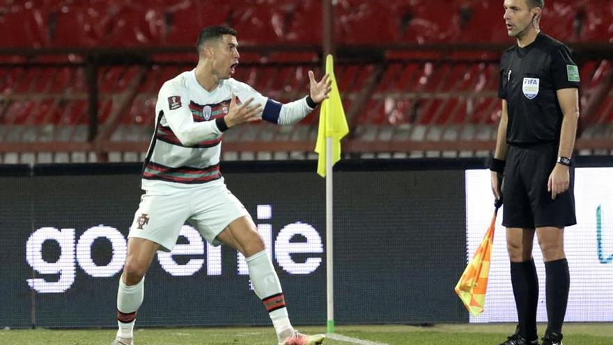 Cristiano Ronaldo estalla después de ver como le anulan un gol