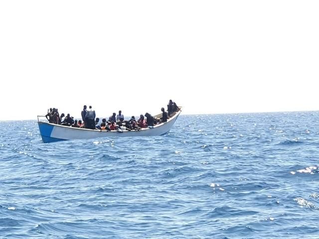 Llegada de migrantes al Puerto de Los Cristianos