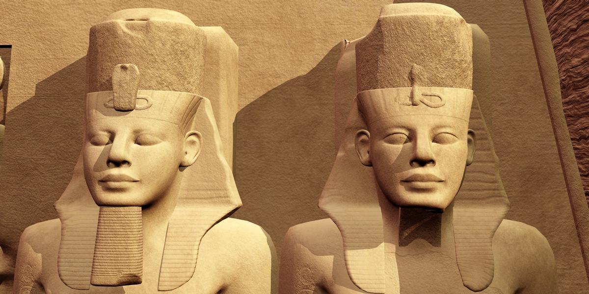 Caras de Abu Simbel, Egipto
