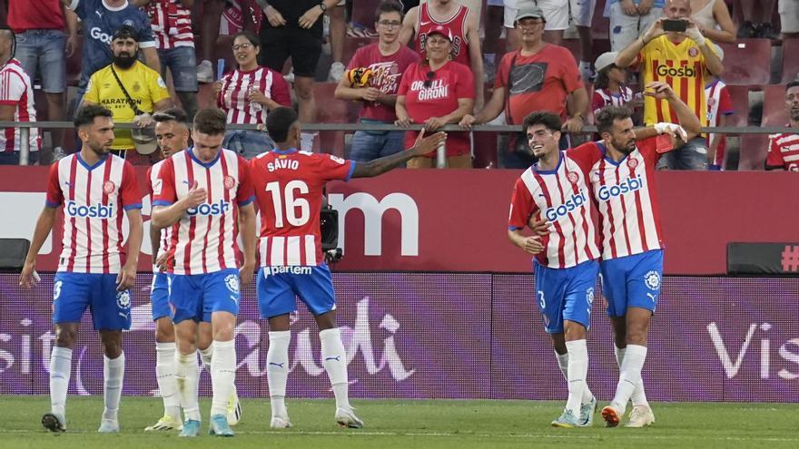 El Girona golea al Getafe para sellar su primera victoria