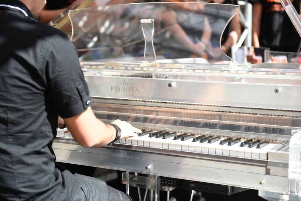 'Pianos en la calle' en la Plaza de las Flores