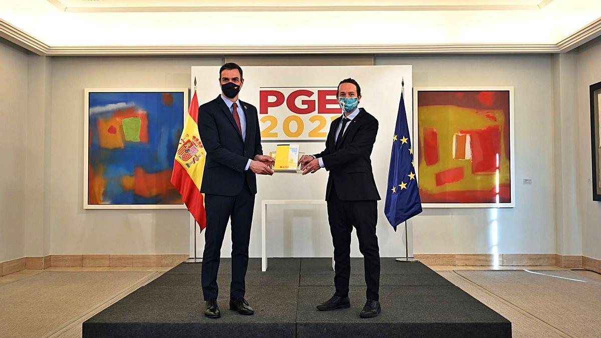 Pedro Sánchez y Pablo Iglesias.