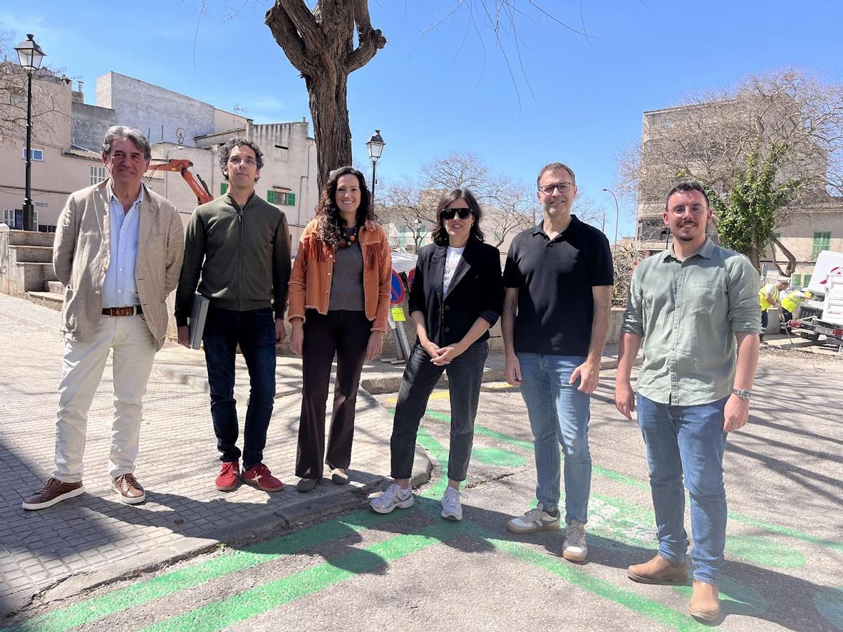 Las autoridades municipales han visitado este martes la evolución de las obras iniciadas el lunes.