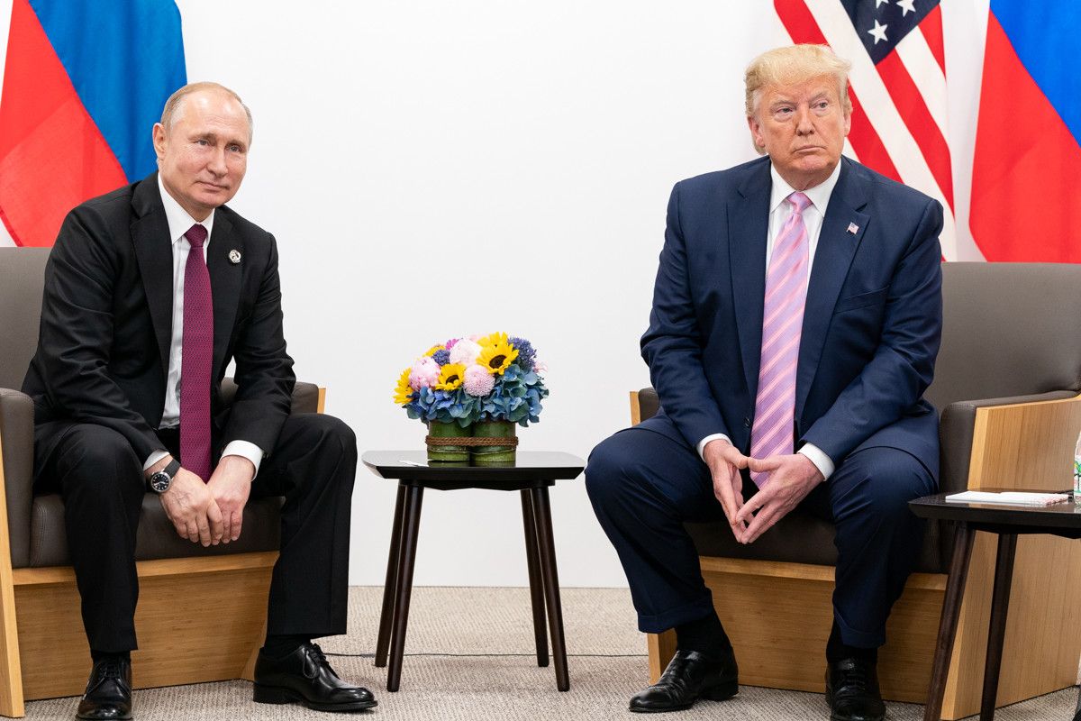 Una imagen de archivo de Puntin y Trump, en junio de 2019.