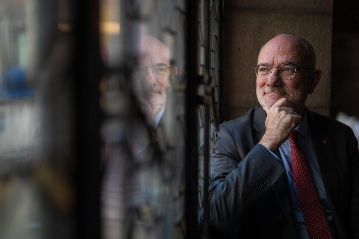 El conseller Jaume Duch, en su despacho del Departament de Unió Europea i Acció Exterior.