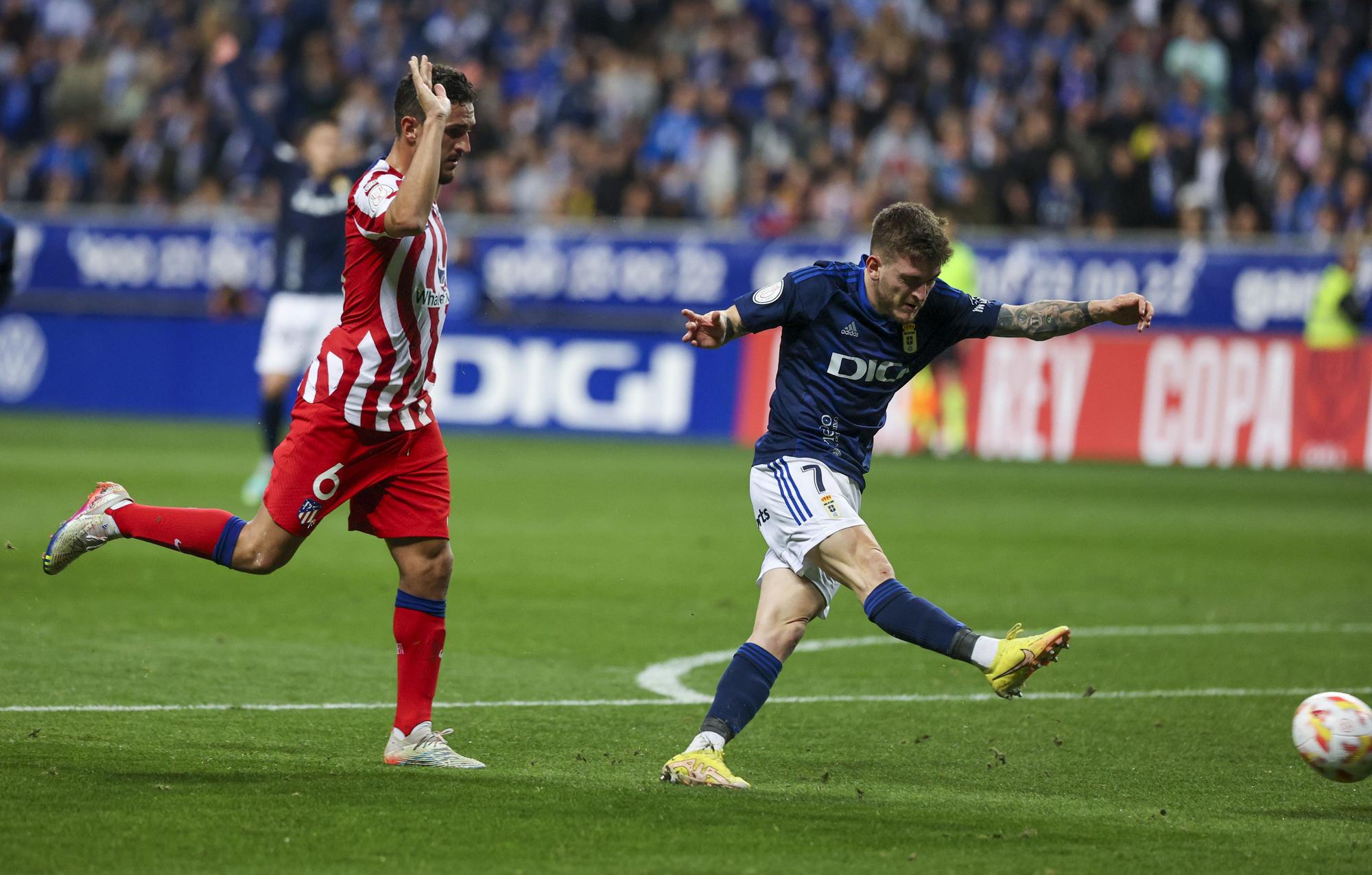 En imágenes: así fue el duelo copero entre el Real Oviedo y el Atlético de Madrid