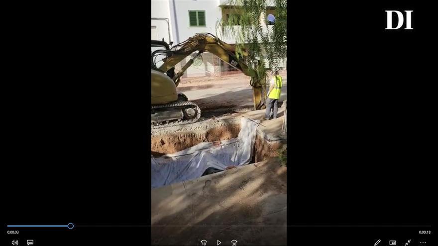 Arqueología en Ibiza: Un monumento funerario romano de hace 2.000 años en la avenida de Isidor Macabich