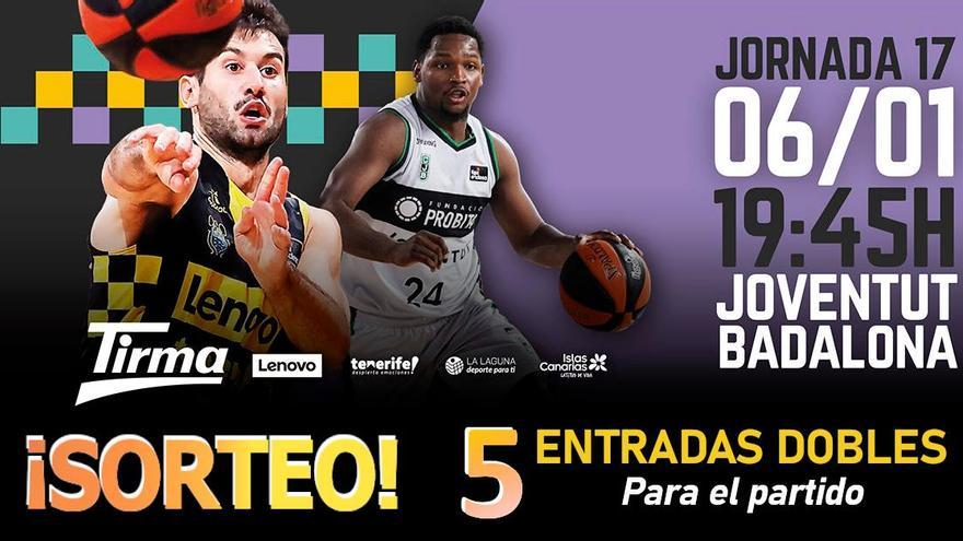 EL DÍA sortea entre sus lectores, entradas para el partido Lenovo Tenerife vs. Joventut Badalona