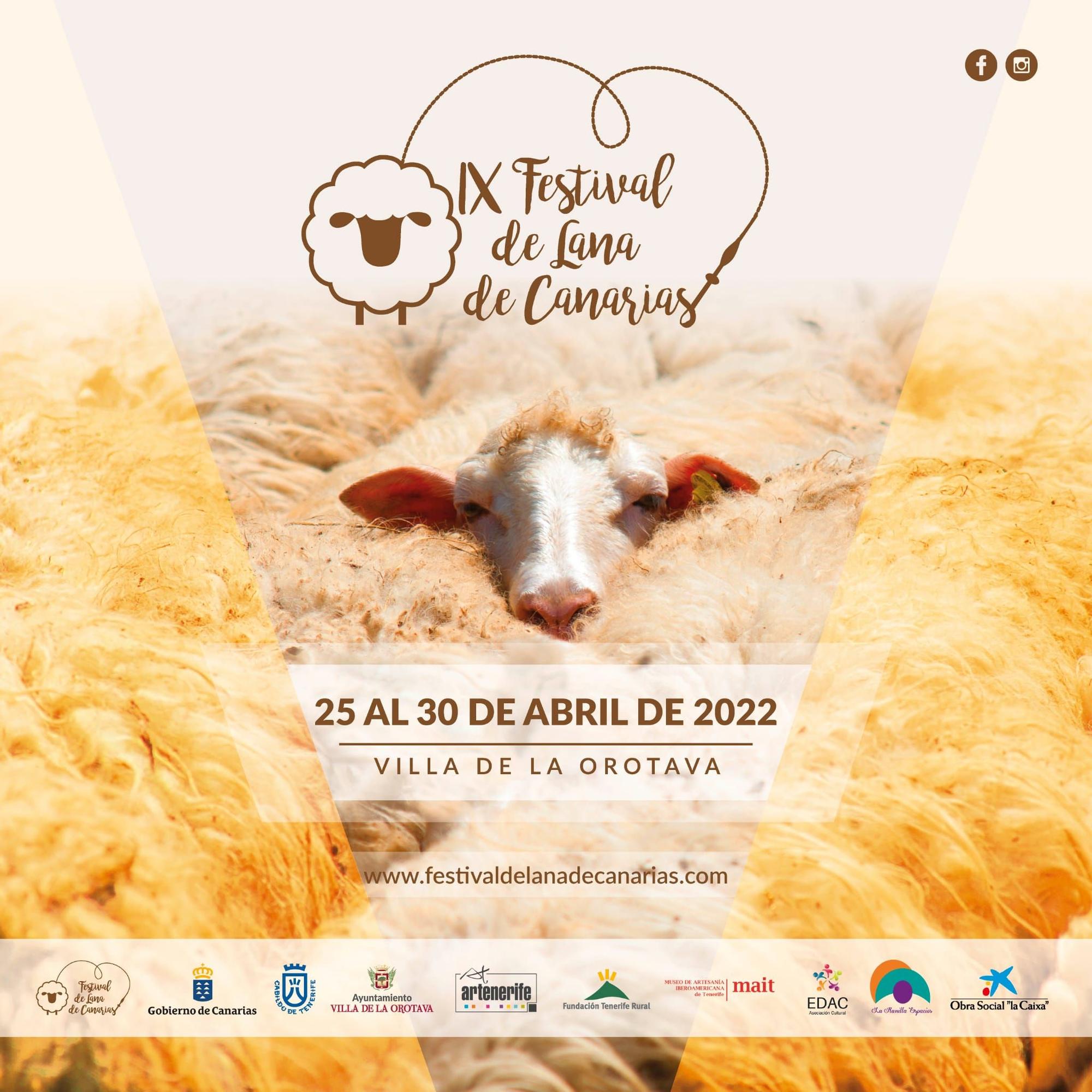 Cartel del IX Festival de Lana de Canarias