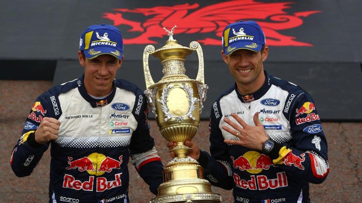 Ogier y su copiloto Ingrassia, campeones en Gales