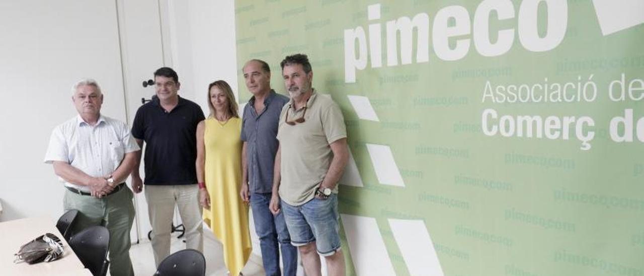 Mateo Cunill, Pep Noguera, Carolina Domingo, Antoni Fuster y Pep Lluis Iglesias.