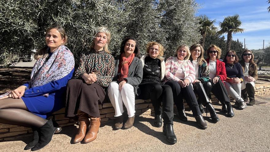 Mujeres rurales malagueñas en las instalaciones de Dcoop.