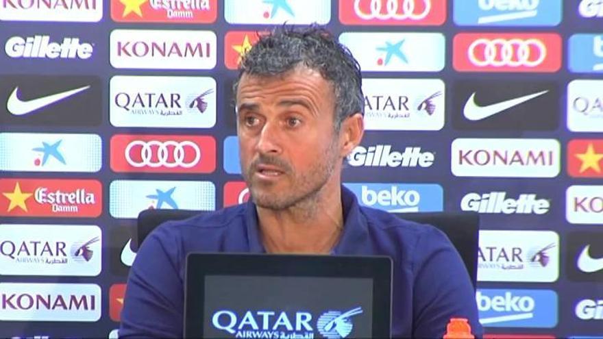 Luis Enrique: &quot;Tengo la mejor plantilla desde que llegué al Barça&quot;