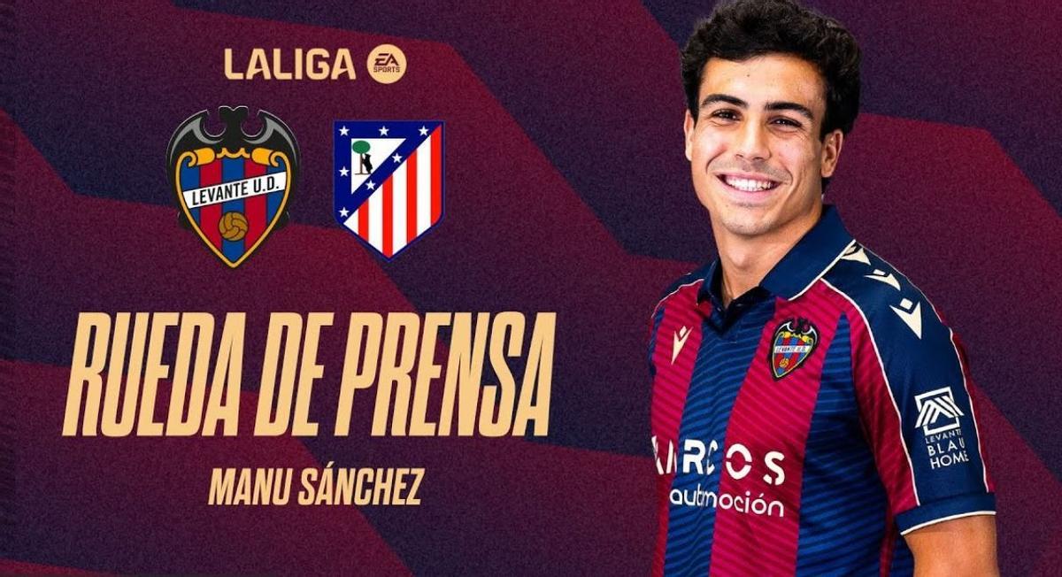 Manu Sánchez, protagonista en sala de prensa.