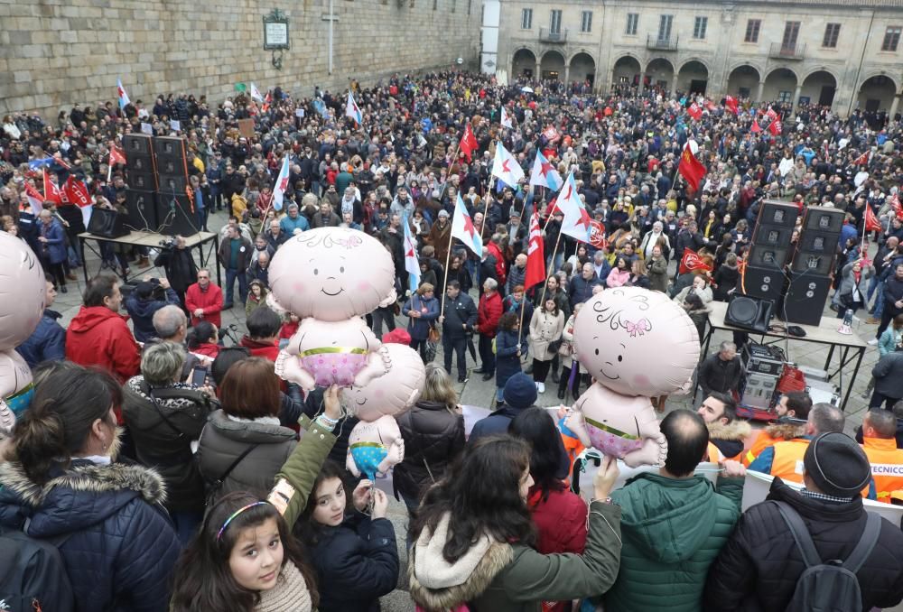 Clamor en Santiago contra los recortes en la sanidad pública gallega