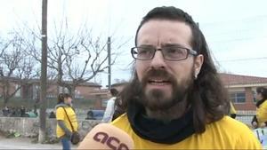 Ignasi Pleguezuelos, pare de l’AMPA de Can Montllor a Terrassa, rebutja el tancament del centre i anuncia mobilitzacions.