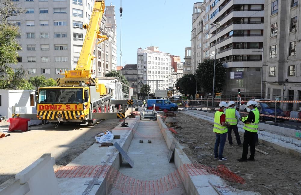 La colocación comenzó la mañana de este martes