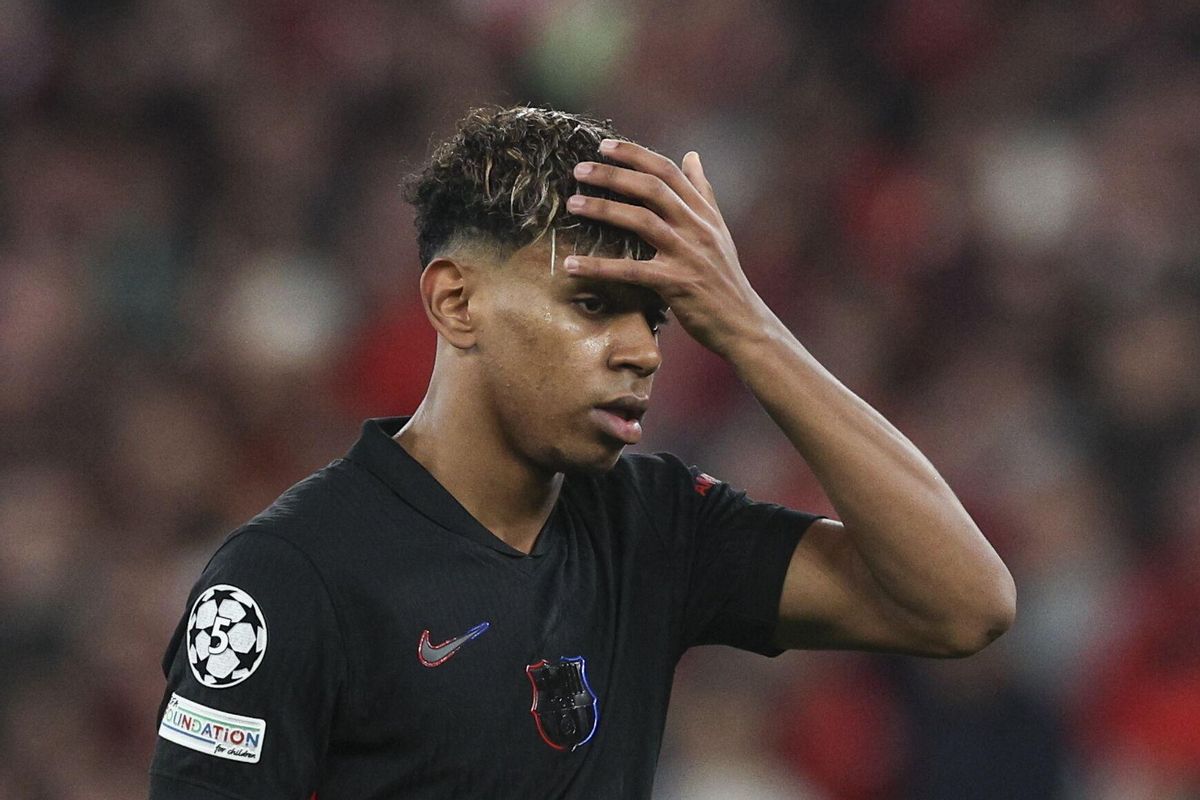 Lisbon (Portugal), 21/01/2025.- Barcelona`s Lamine Yamal during their UEFA Champions League soccer match against Benfica held at Luz Stadium in Lisbon, Portugal, 21 January 2025. (Liga de Campeones, Lisboa) EFE/EPA/MIGUEL A. LOPES