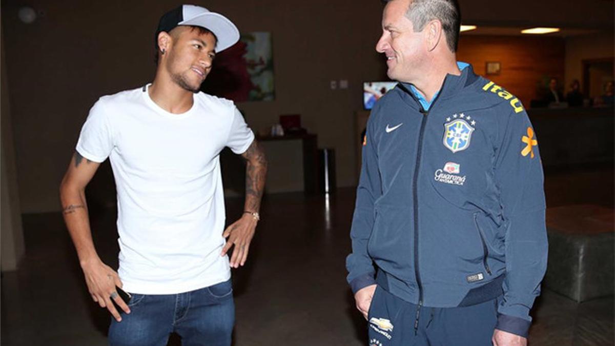 Dunga, con Neymar